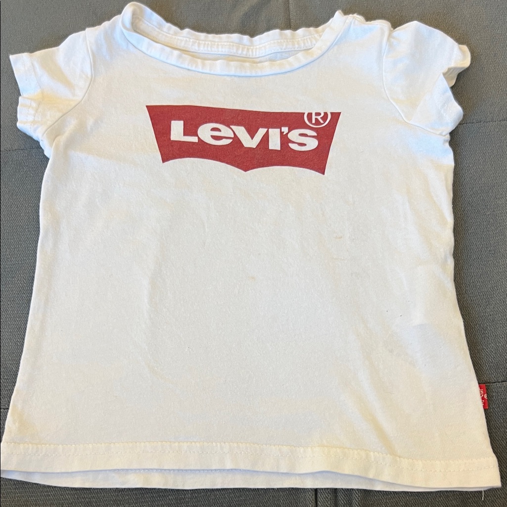 3t Levi's Red And White Kids Tee